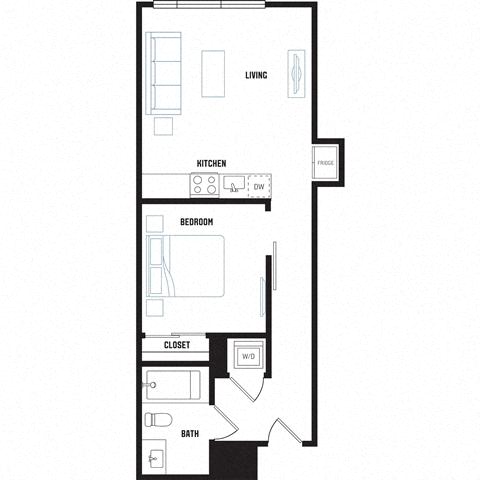 Floor plan layout diagram for A4